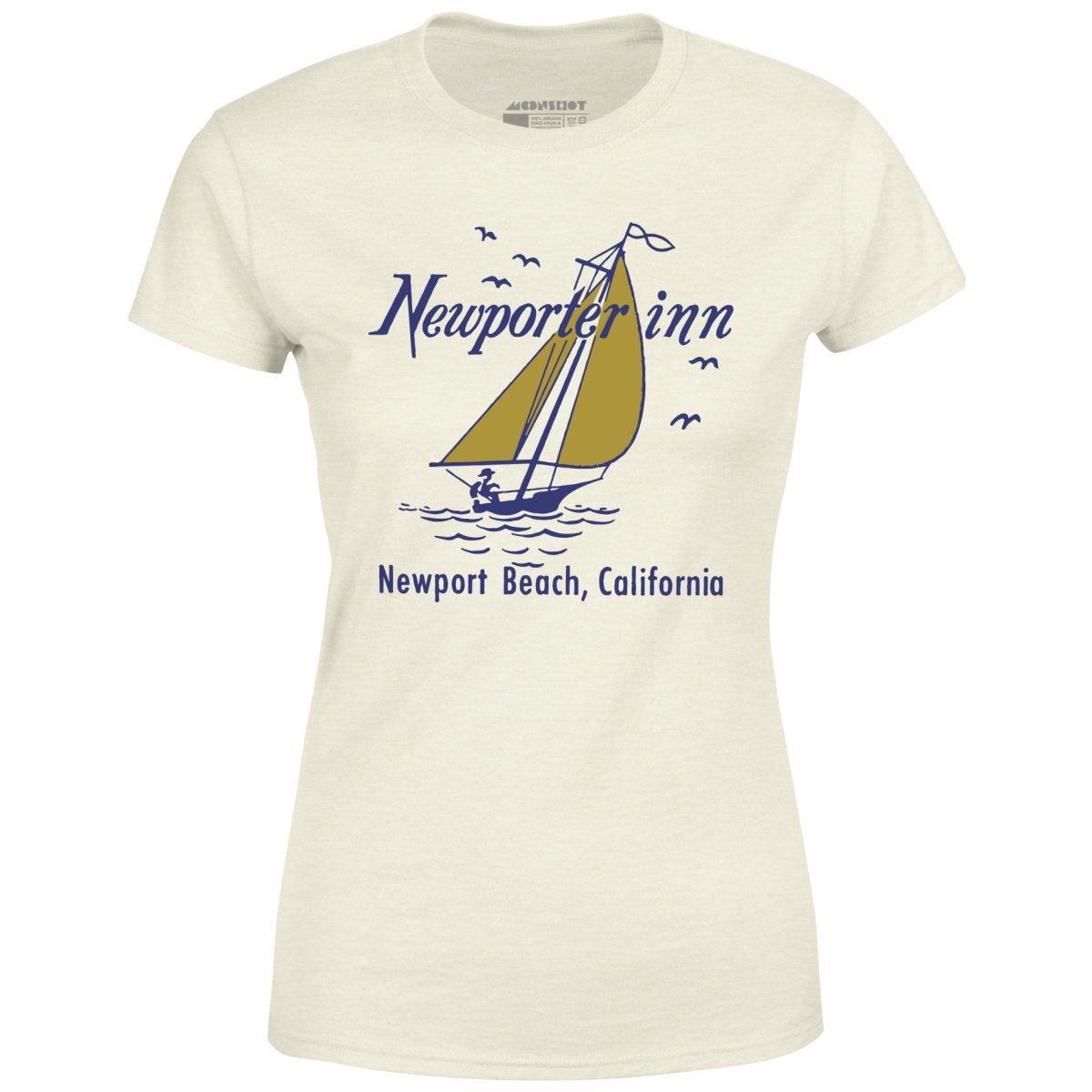 The Newporter Inn v2 - Newport Beach, CA - Vintage Hotel - Women's T-Shirt