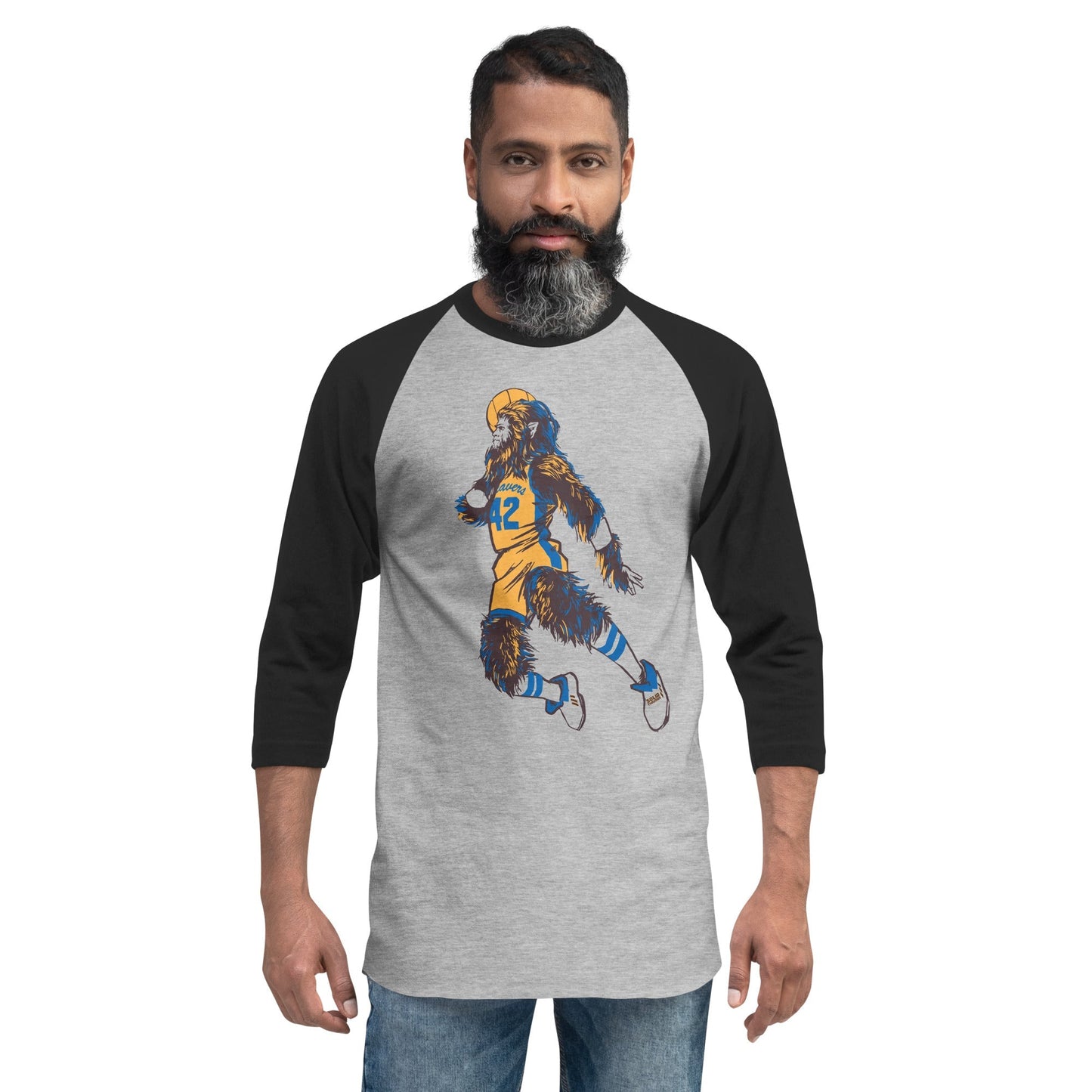 Unisex Teen Wolf 3/4 Sleeve Baseball T-Shirt