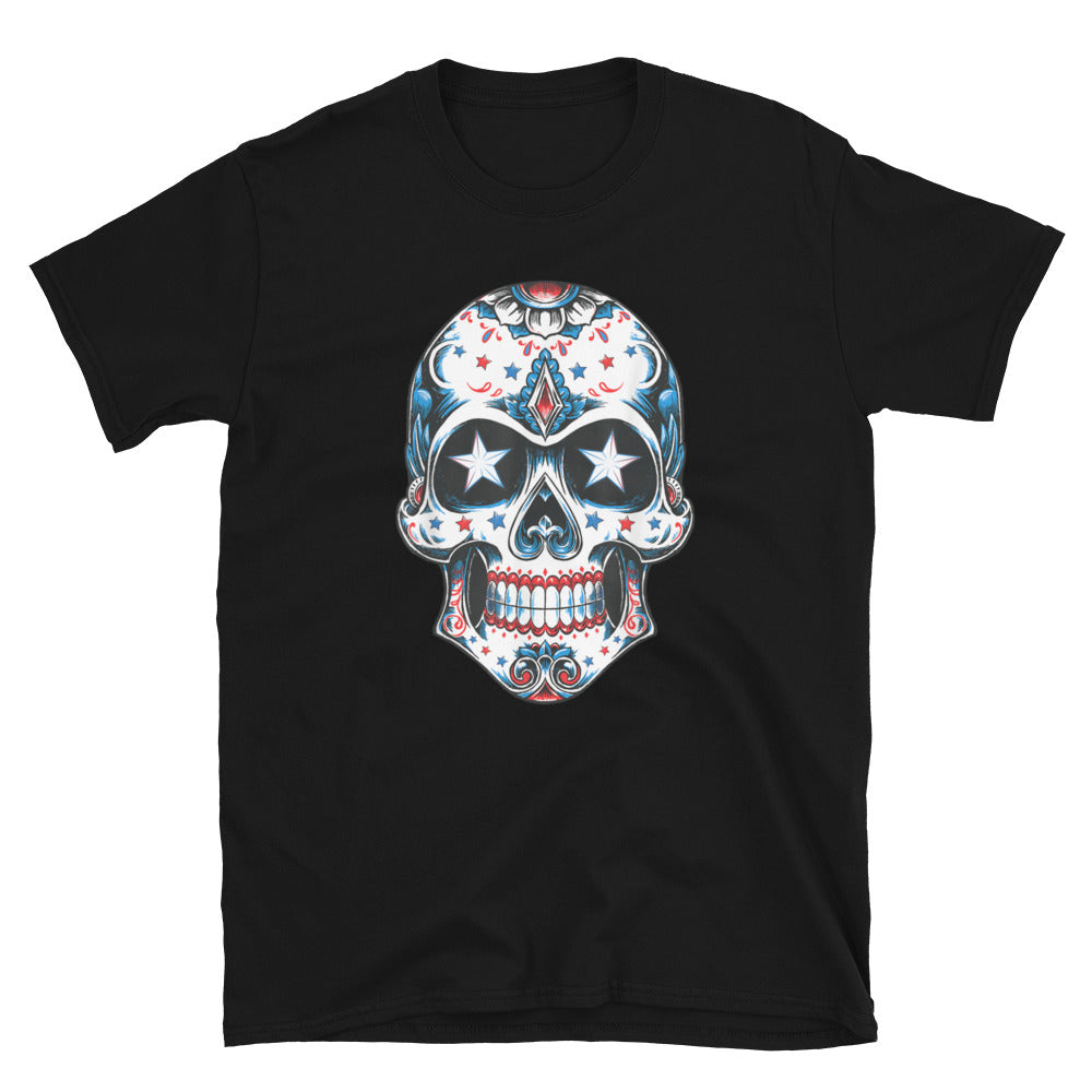 4th of July American Sugar Skull T-Shirt