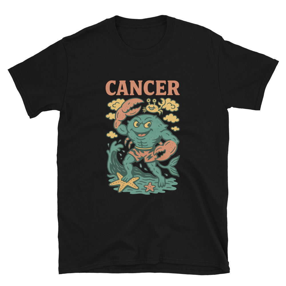 Cancer Zodiac Sign (Vintage Comic Style) T-Shirt