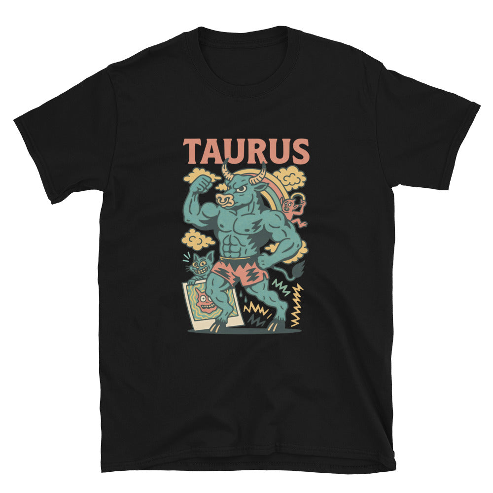 Taurus Zodiac Sign (Vintage Comic Style) T-Shirt