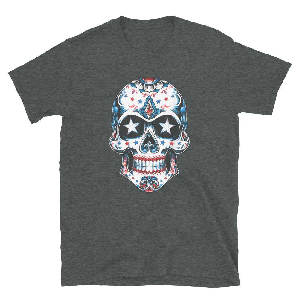 4th of July American Sugar Skull T-Shirt