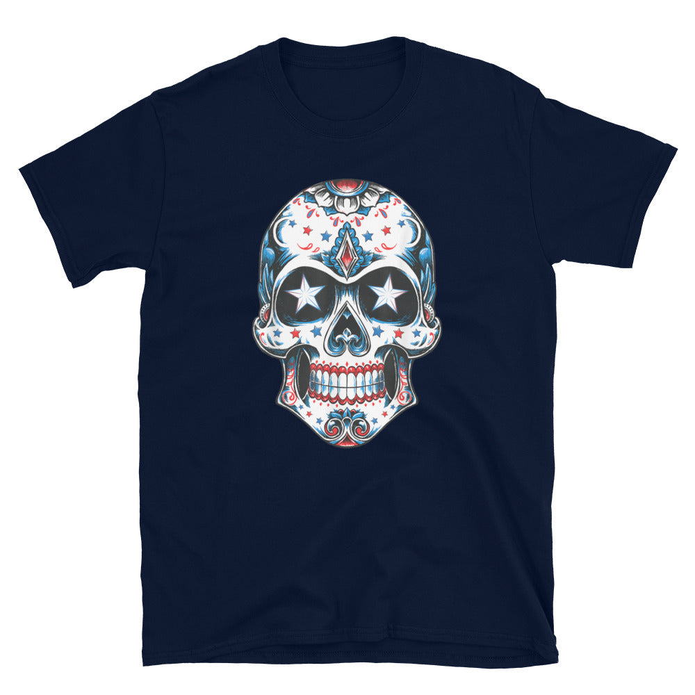 4th of July American Sugar Skull T-Shirt
