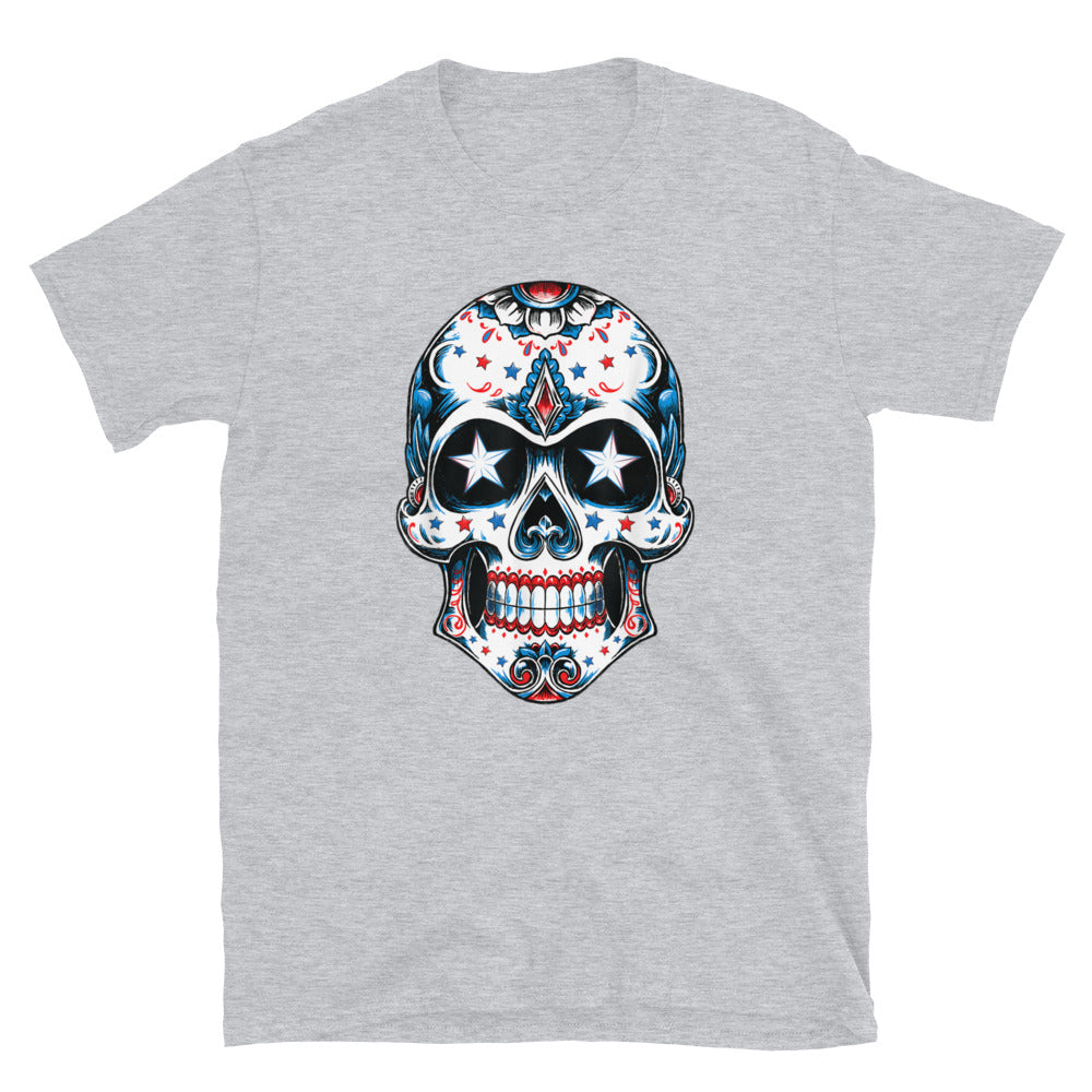 4th of July American Sugar Skull T-Shirt