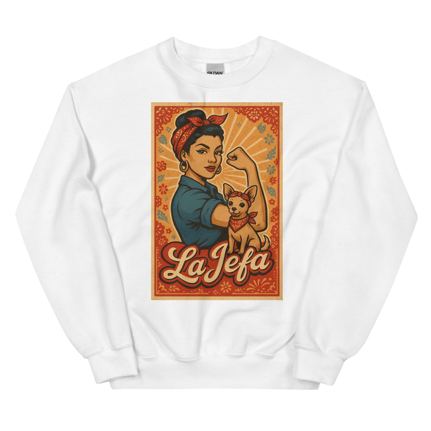 La Jefa LoterÃa Card Vintage Sweatshirt