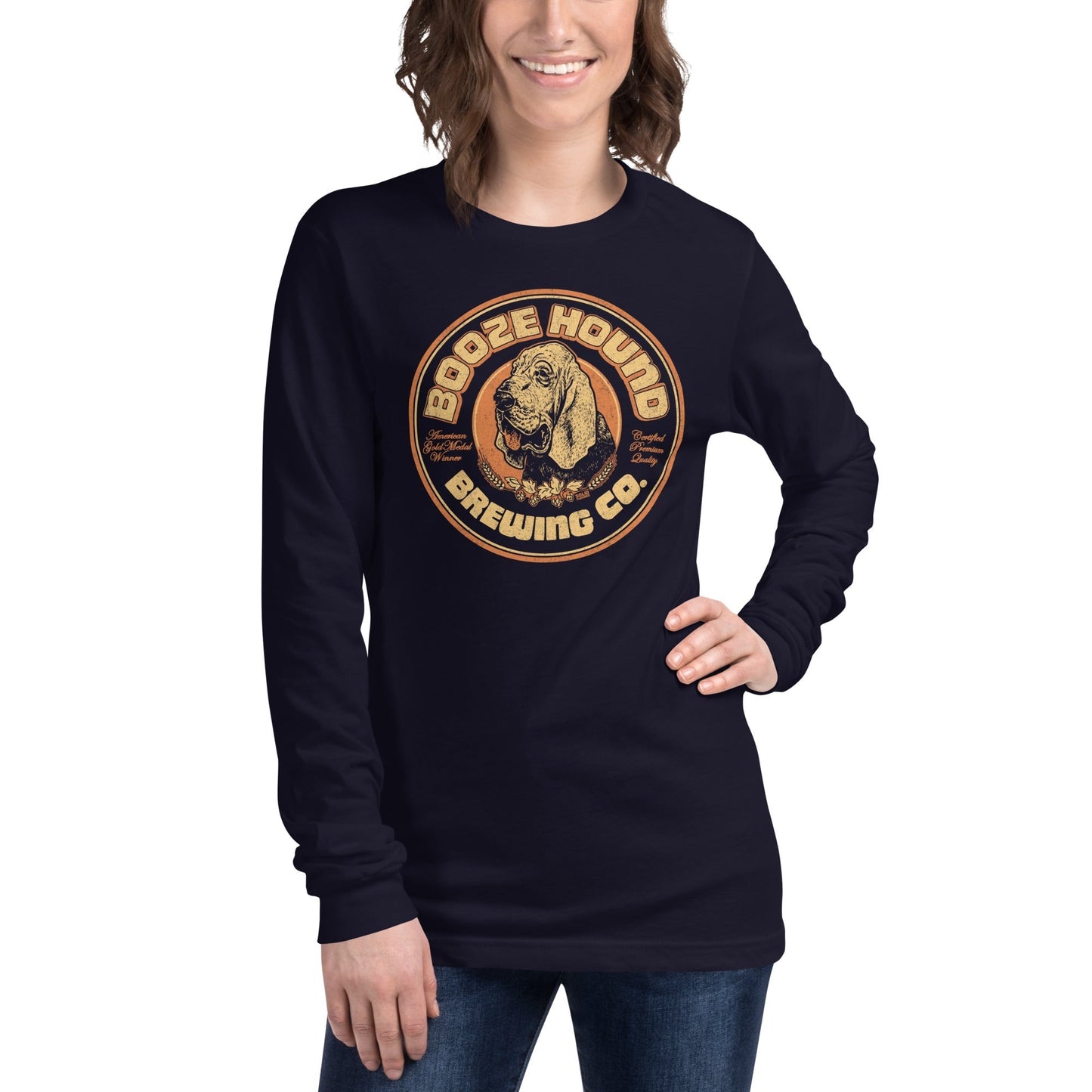 Unisex Boozehound Brewing Co. Long Sleeve T-Shirt
