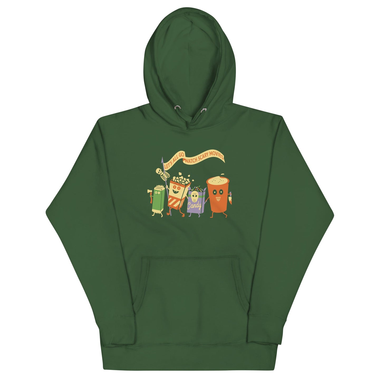 Let's All Go Watch Scary Movies Unisex Hoodie