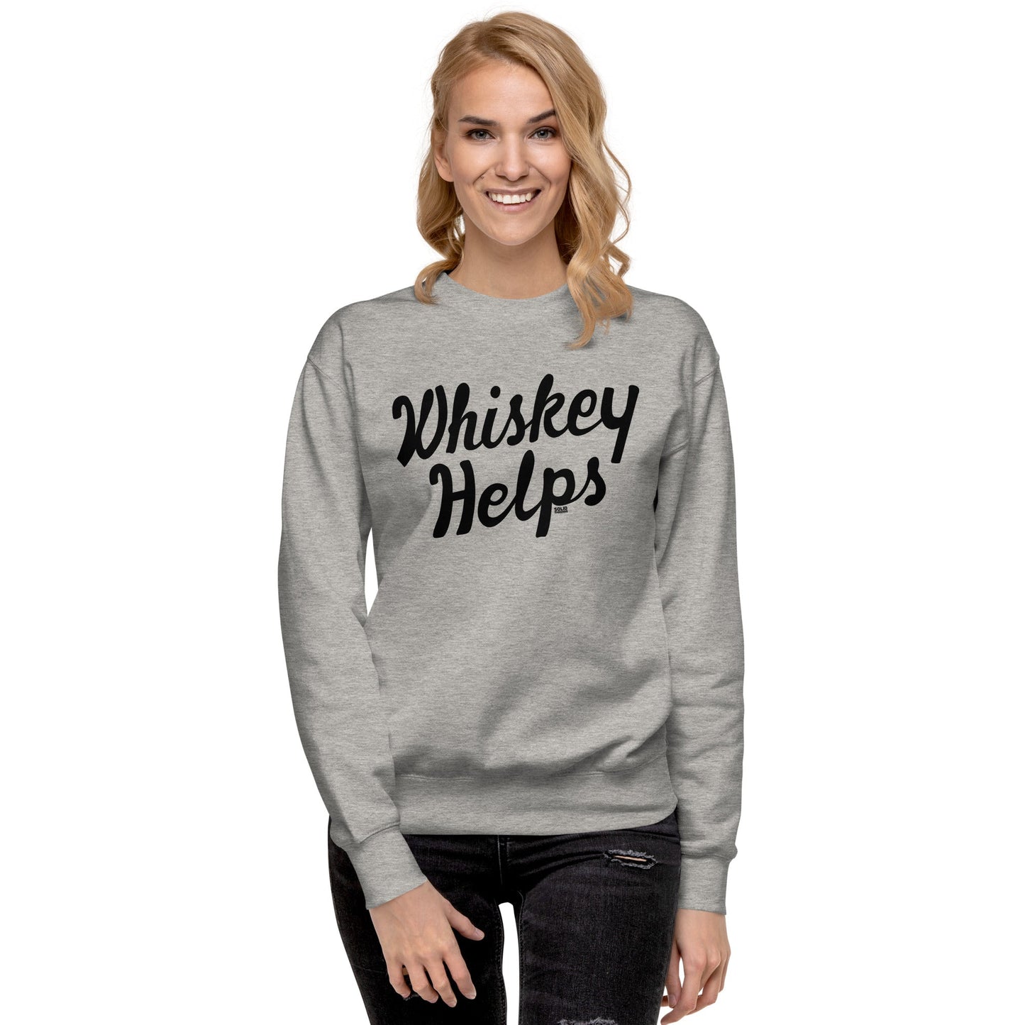 Unisex Whiskey Helps Classic Fleece Sweatshirt