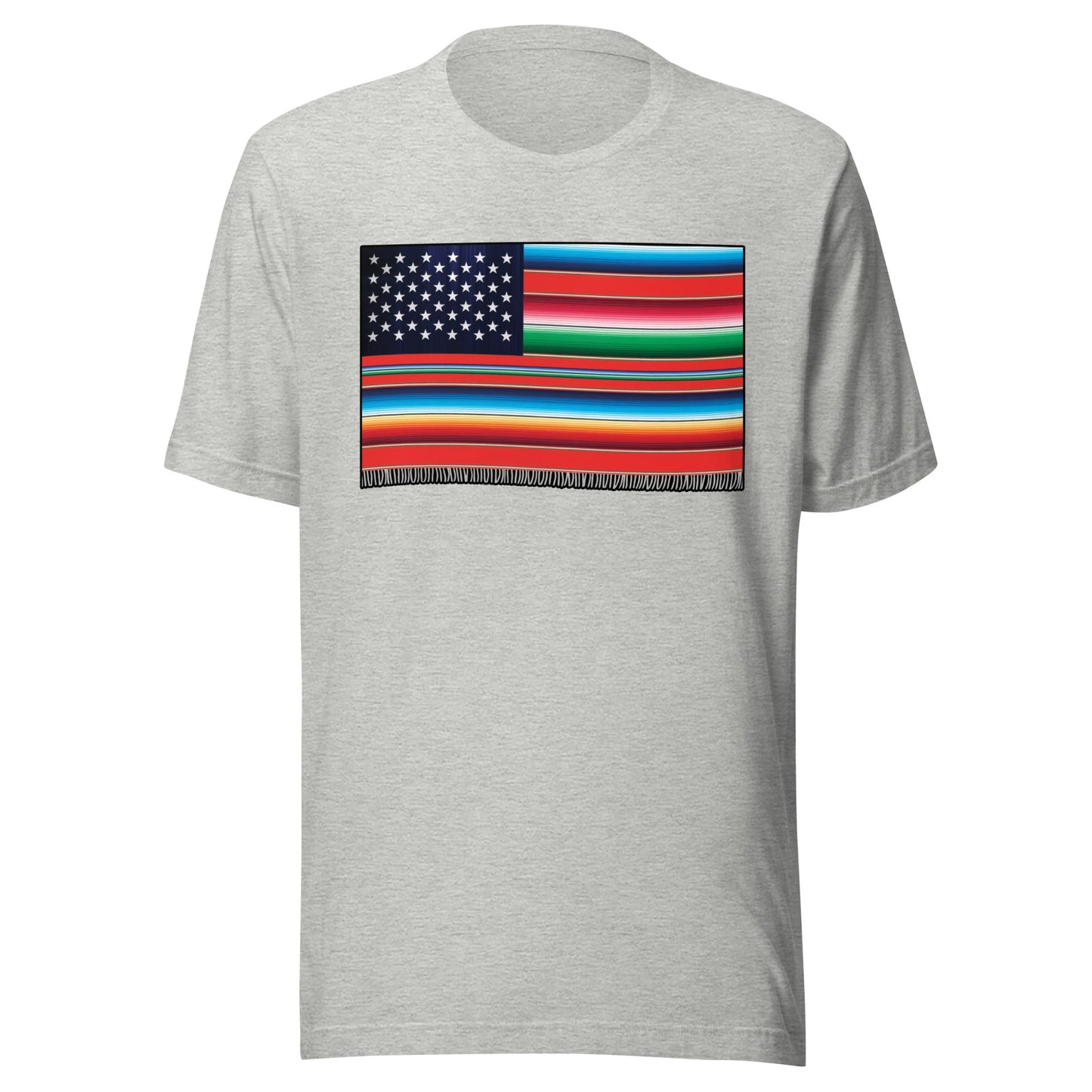 Cross Cultured Serape American Flag Unisex T-Shirt Premium