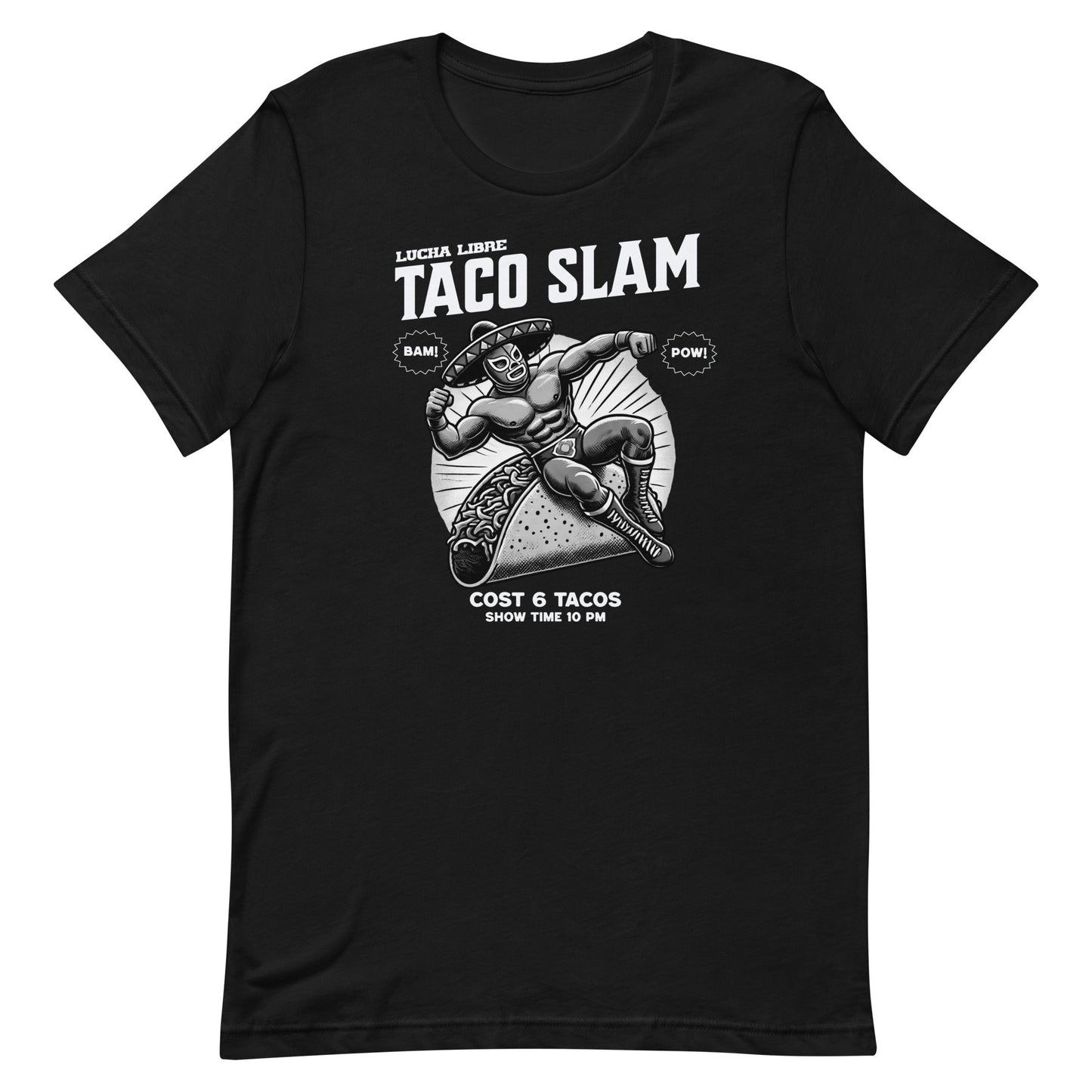 Lucha Libre Taco Slam T-Shirt for Taco Lovers