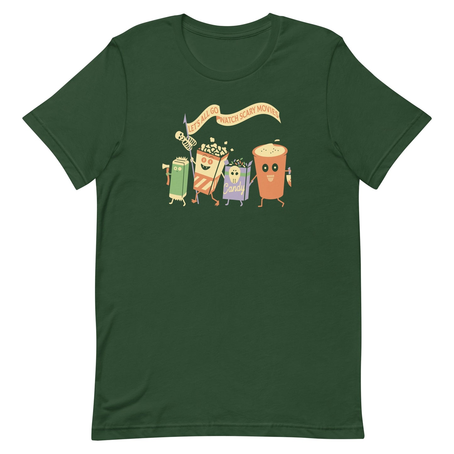 Let's All Go Watch Scary Movies Men's Signature Tee