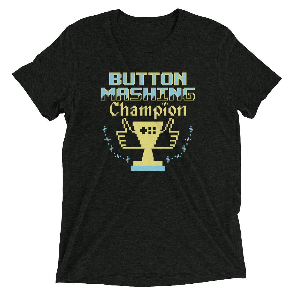 Button Mashing Champion Men's Tri-Blend Tee