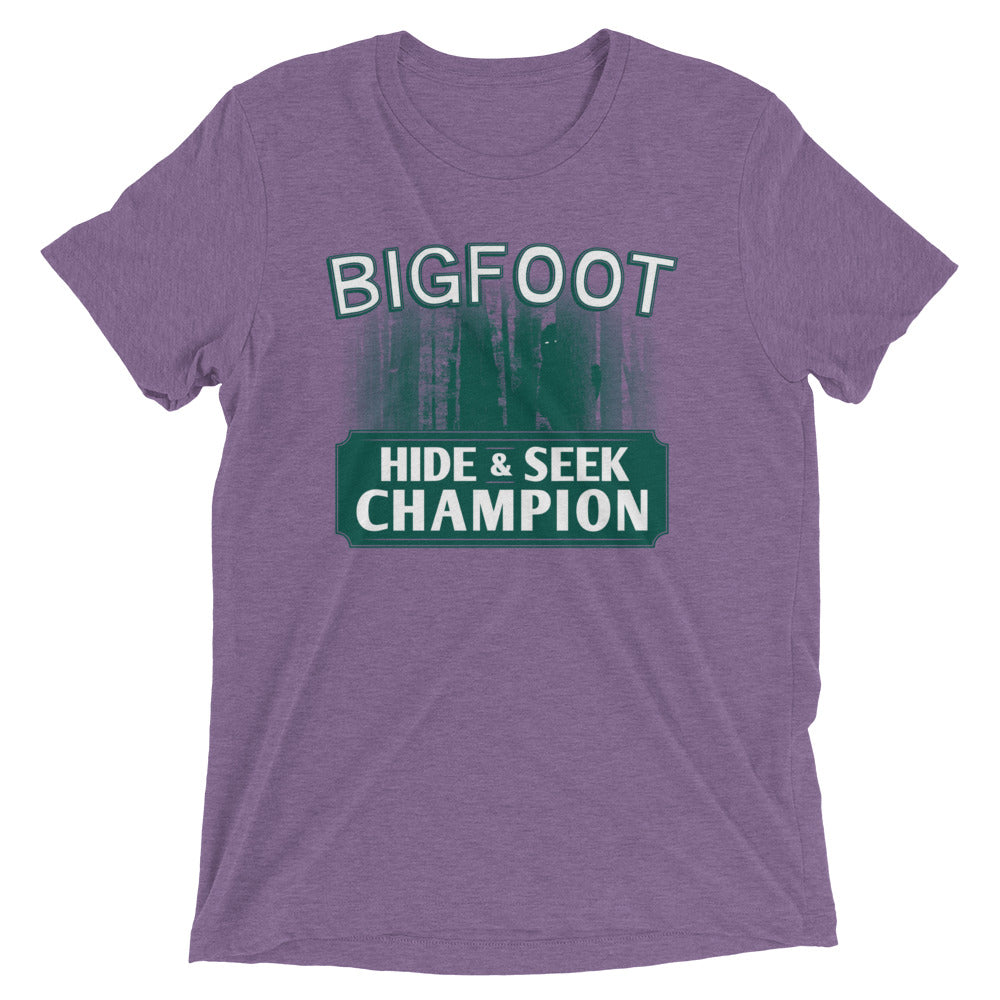 Bigfoot Hide And Seek Champion Men's Tri-Blend Tee