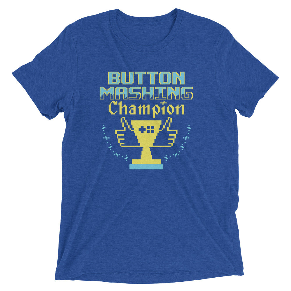 Button Mashing Champion Men's Tri-Blend Tee