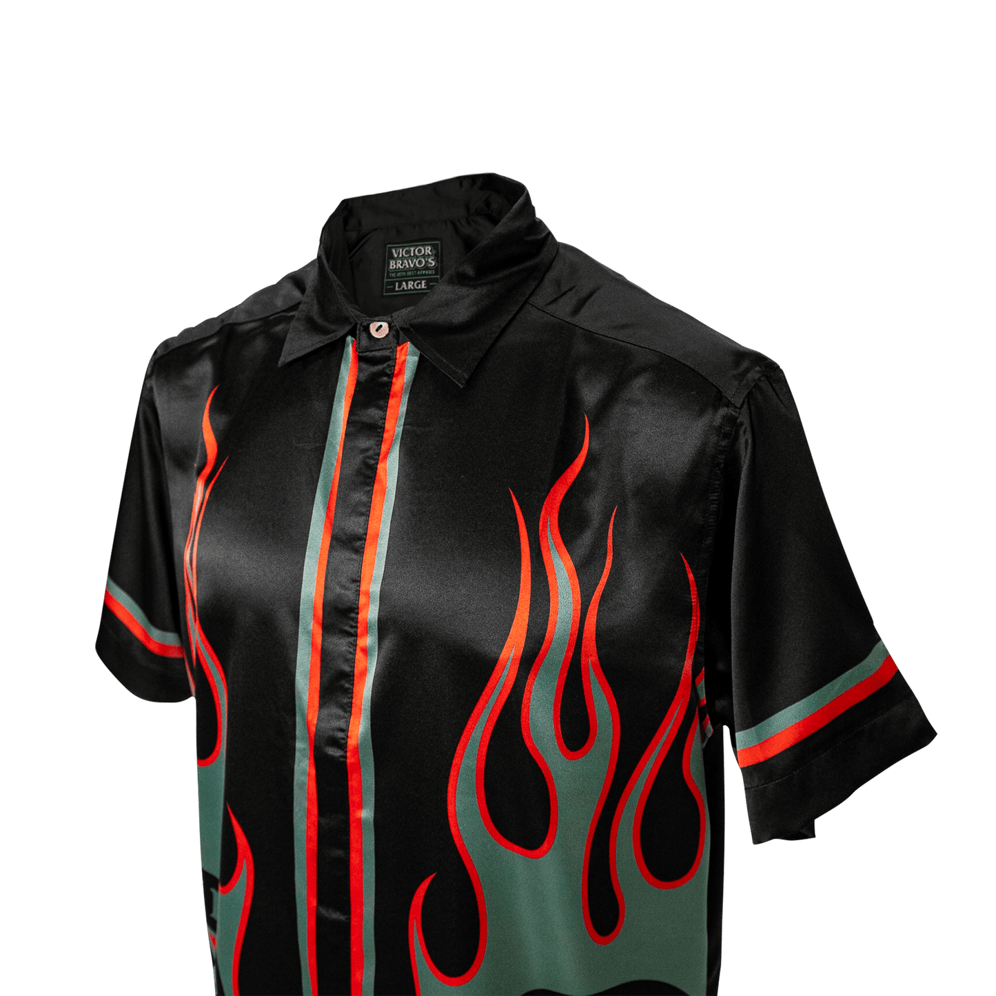 Hot & Bitter Satin Button-Up Shirt