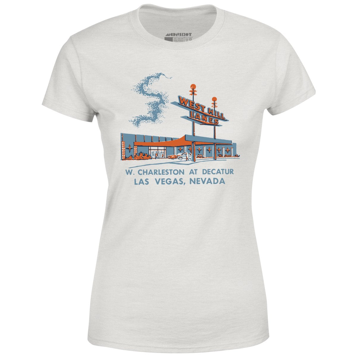 West Hill Lanes - Las Vegas, NV - Vintage Bowling Alley - Women's T-Shirt