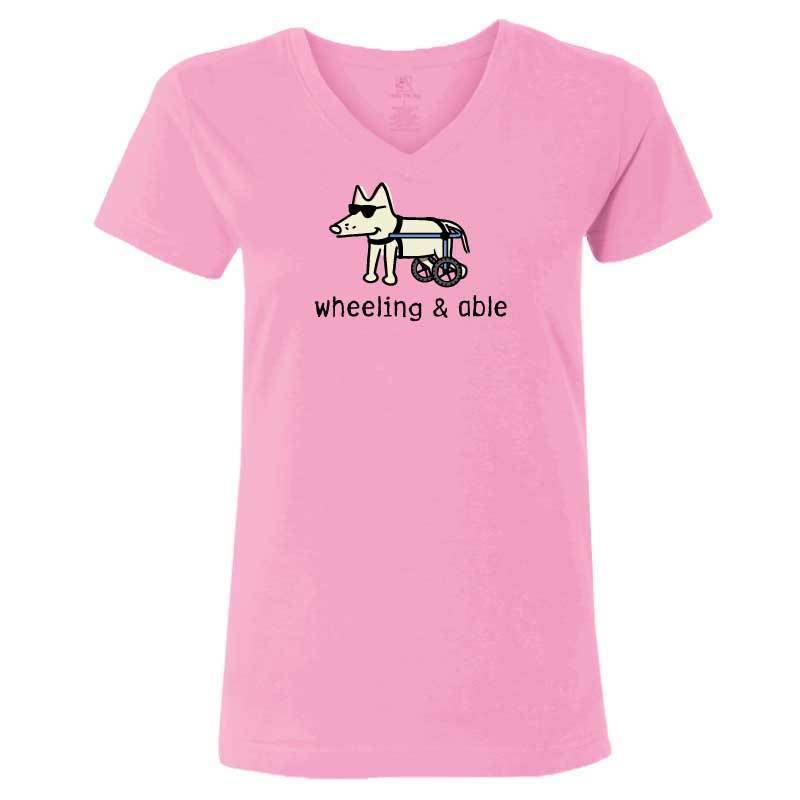 Wheeling & Able - Ladies T-Shirt V-Neck