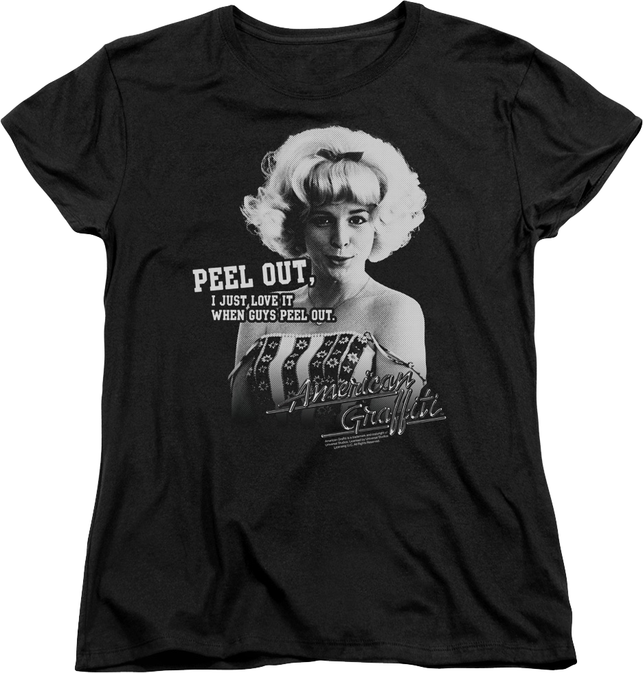 Womens Peel Out American Graffiti Shirt