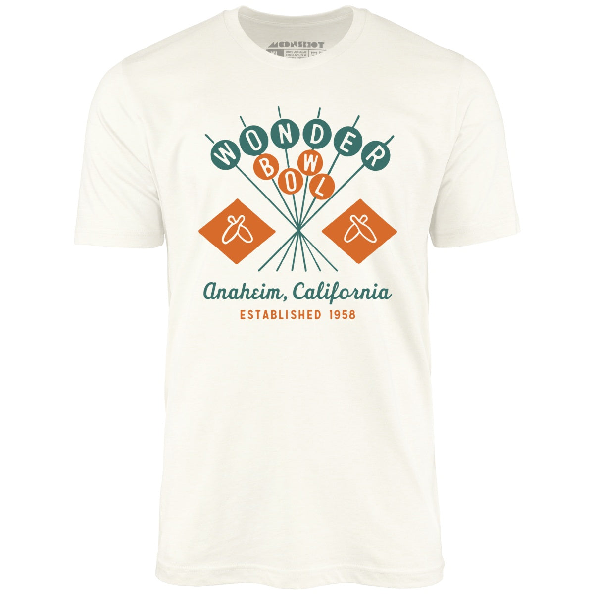 Wonder Bowl - Anaheim, CA - Vintage Bowling Alley - Unisex T-Shirt