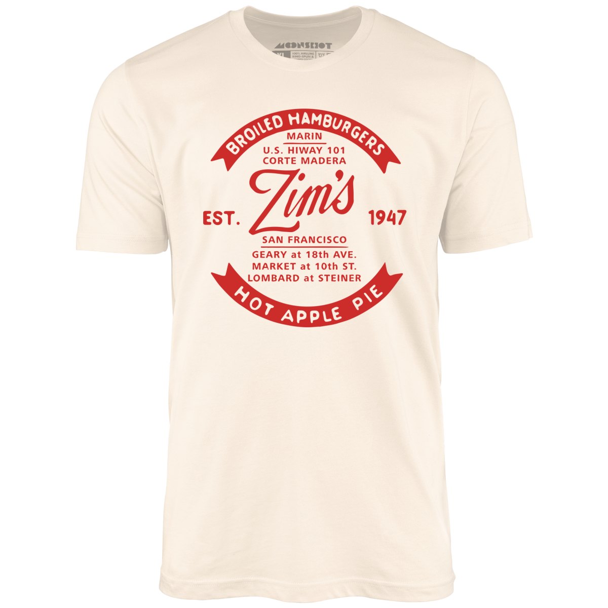 Zim's Hamburgers v4 - San Francisco, CA - Vintage Restaurant - Unisex T-Shirt