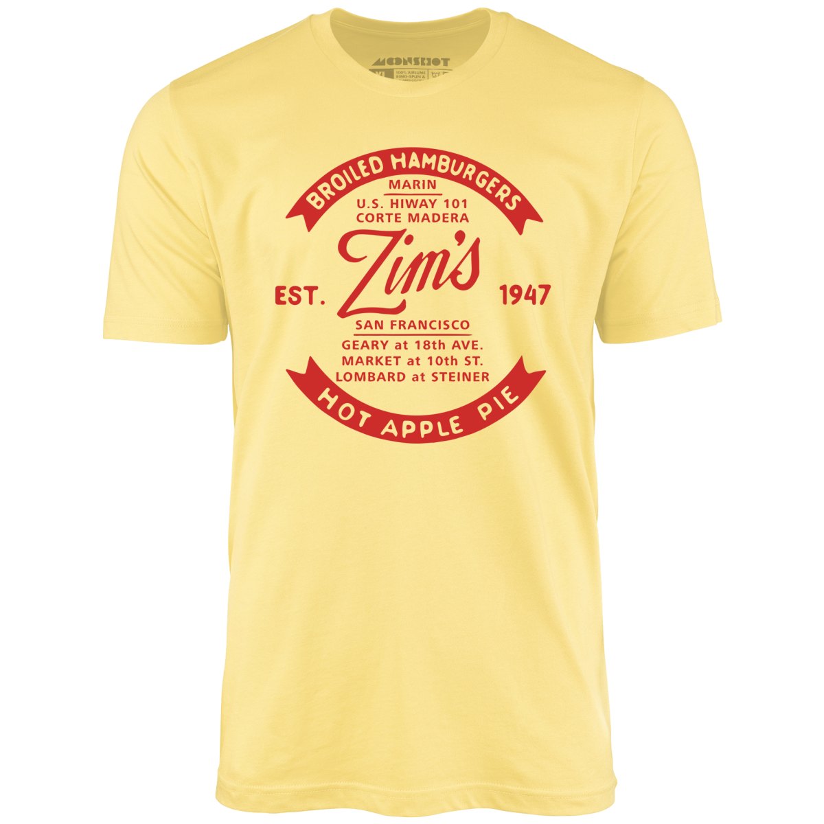 Zim's Hamburgers v4 - San Francisco, CA - Vintage Restaurant - Unisex T-Shirt