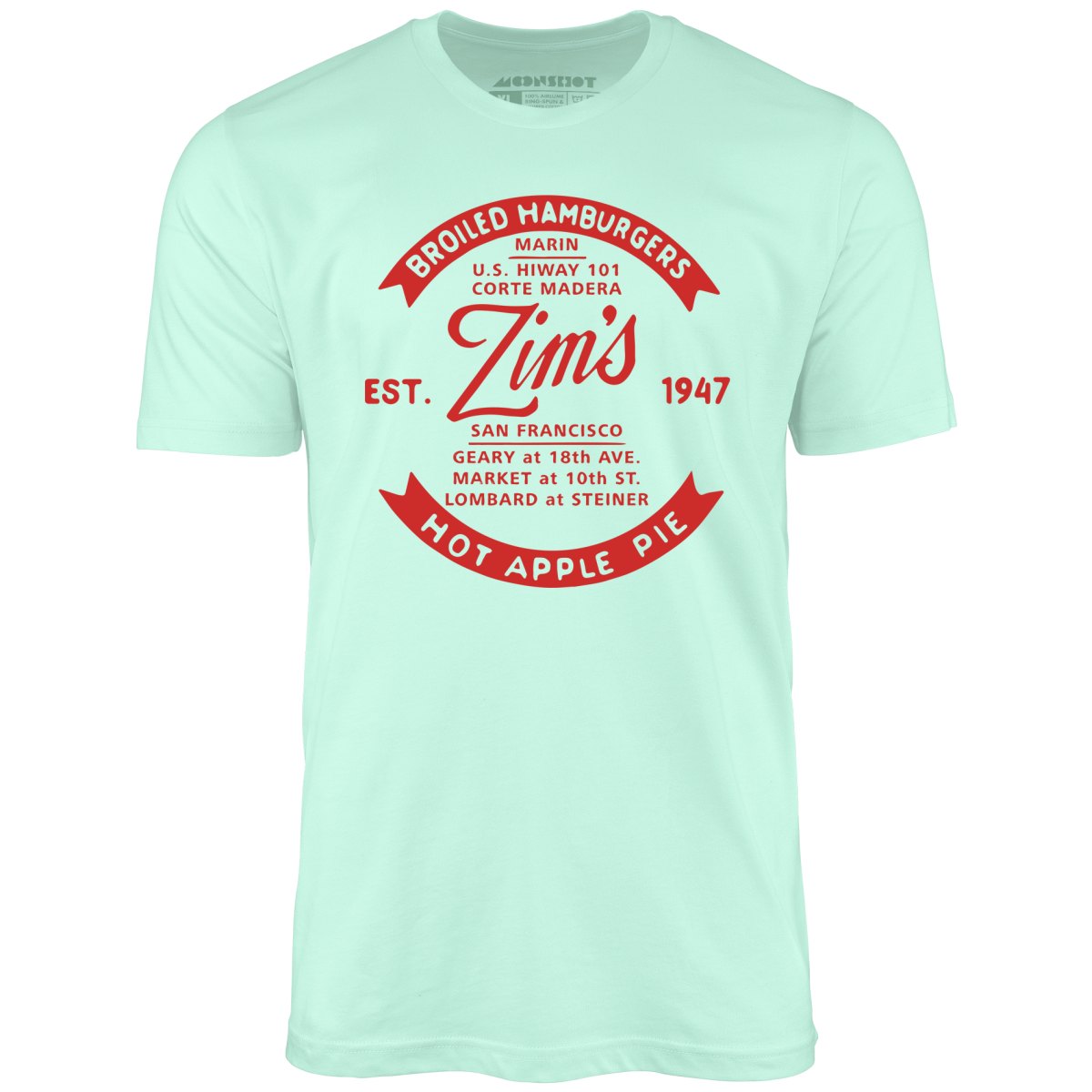 Zim's Hamburgers v4 - San Francisco, CA - Vintage Restaurant - Unisex T-Shirt