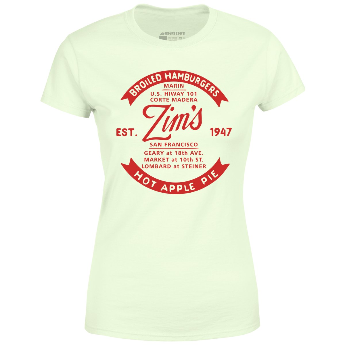 Zim's Hamburgers v4 - San Francisco, CA - Vintage Restaurant - Women's T-Shirt