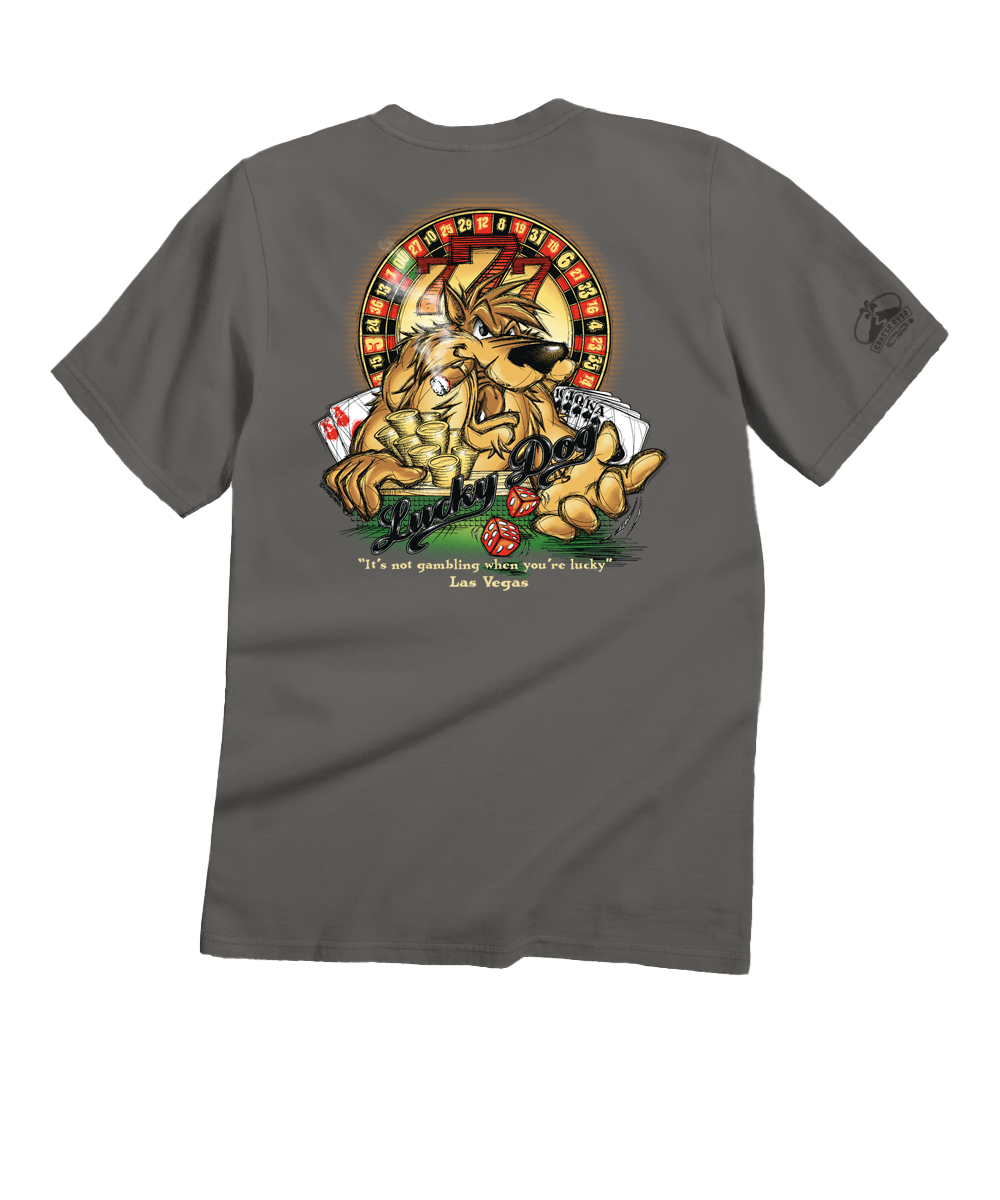 Lucky Diggity Dog - Crater DyedÂ® Short Sleeve Crewneck T-Shirt