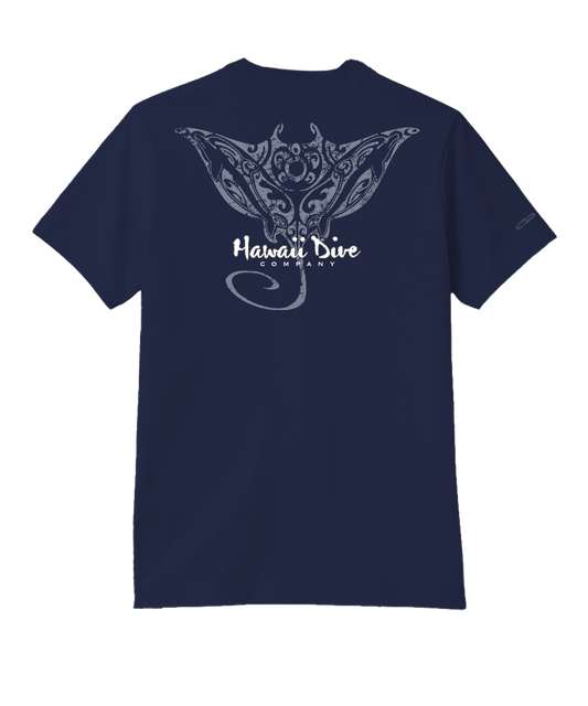 Tribal Dive - Indigo Short Sleeve Pima T-Shirt