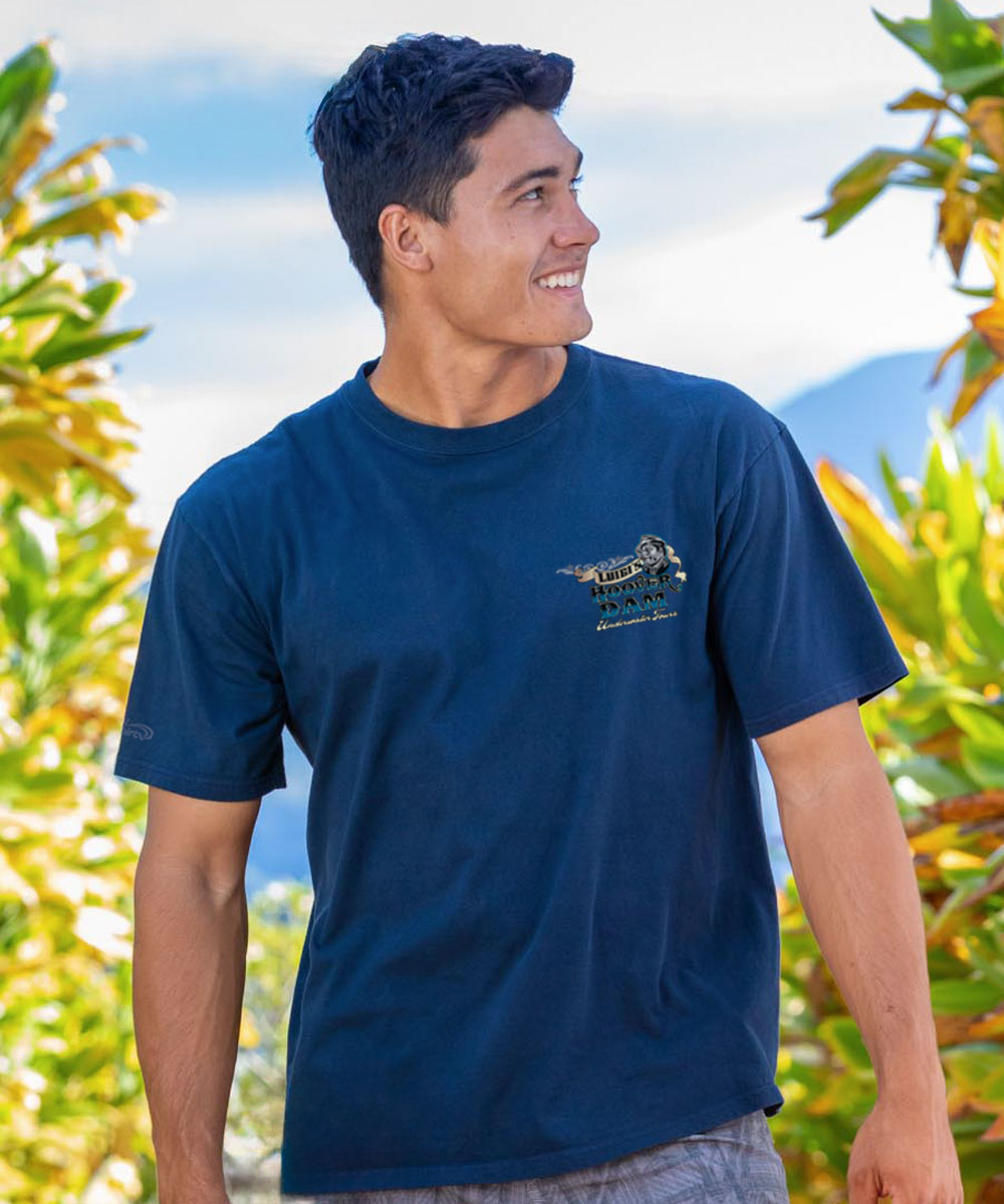 Luigis Dam - Navy Short Sleeve Crewneck T-Shirt