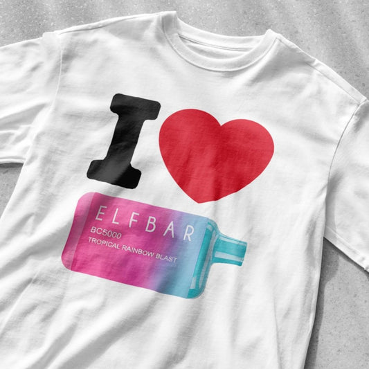 I Love ELFBAR (No back graphic) - Unisex Heavy Cotton Tee
