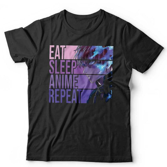 Eat Sleep Anime Repeat Tshirt Unisex & Kids Style001