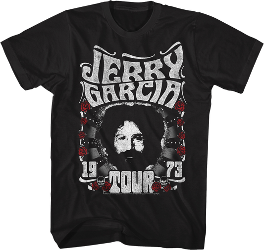 Black 1973 Tour Jerry Garcia T-Shirt