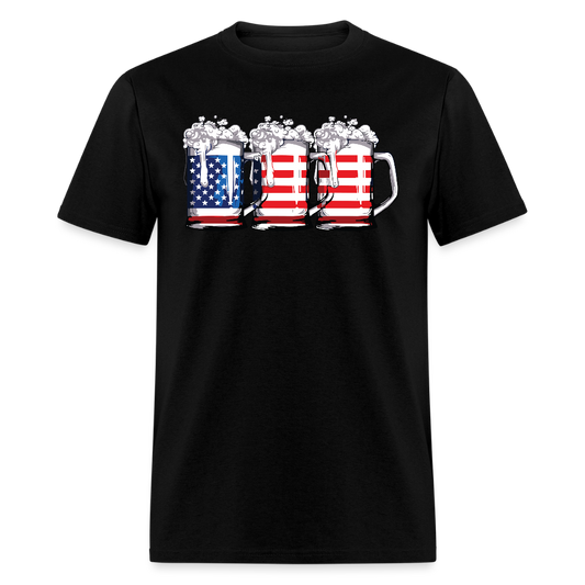 Beer American Flag T Shirt