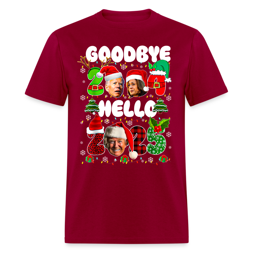 Funny Goodbye 2024 Hello 2025 T Shirt