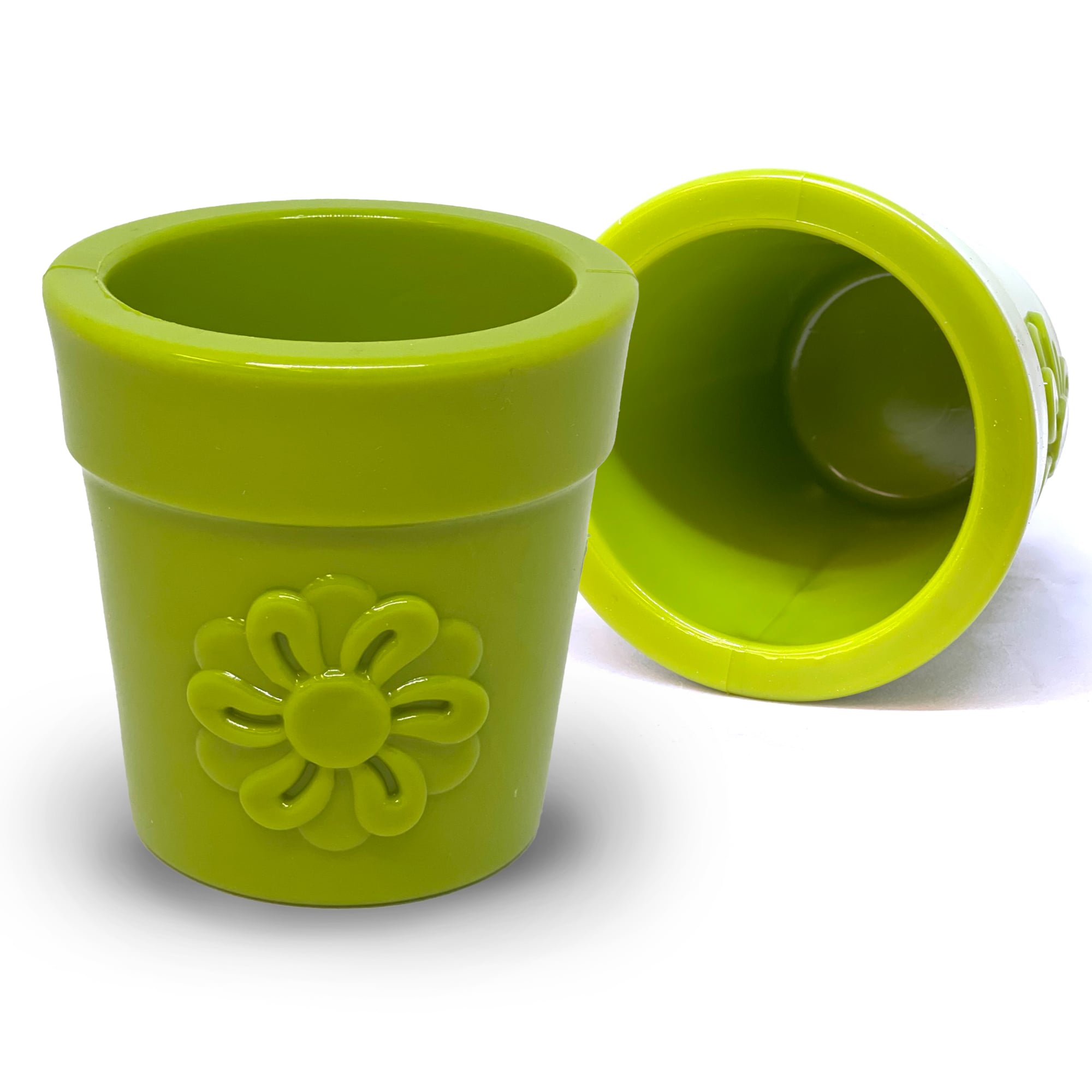 Large Flower Pot eCup Dog Treat Dispenser | Durable USA-Made Enrichment Toy | SodaPup
