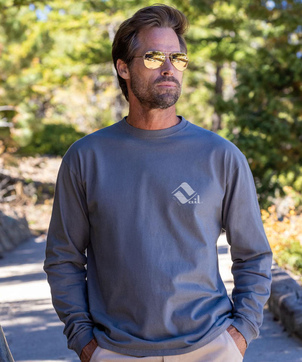 Retro Vail Retro Vail - Crater DyedÂ® Long Sleeve Crewneck T-Shirt