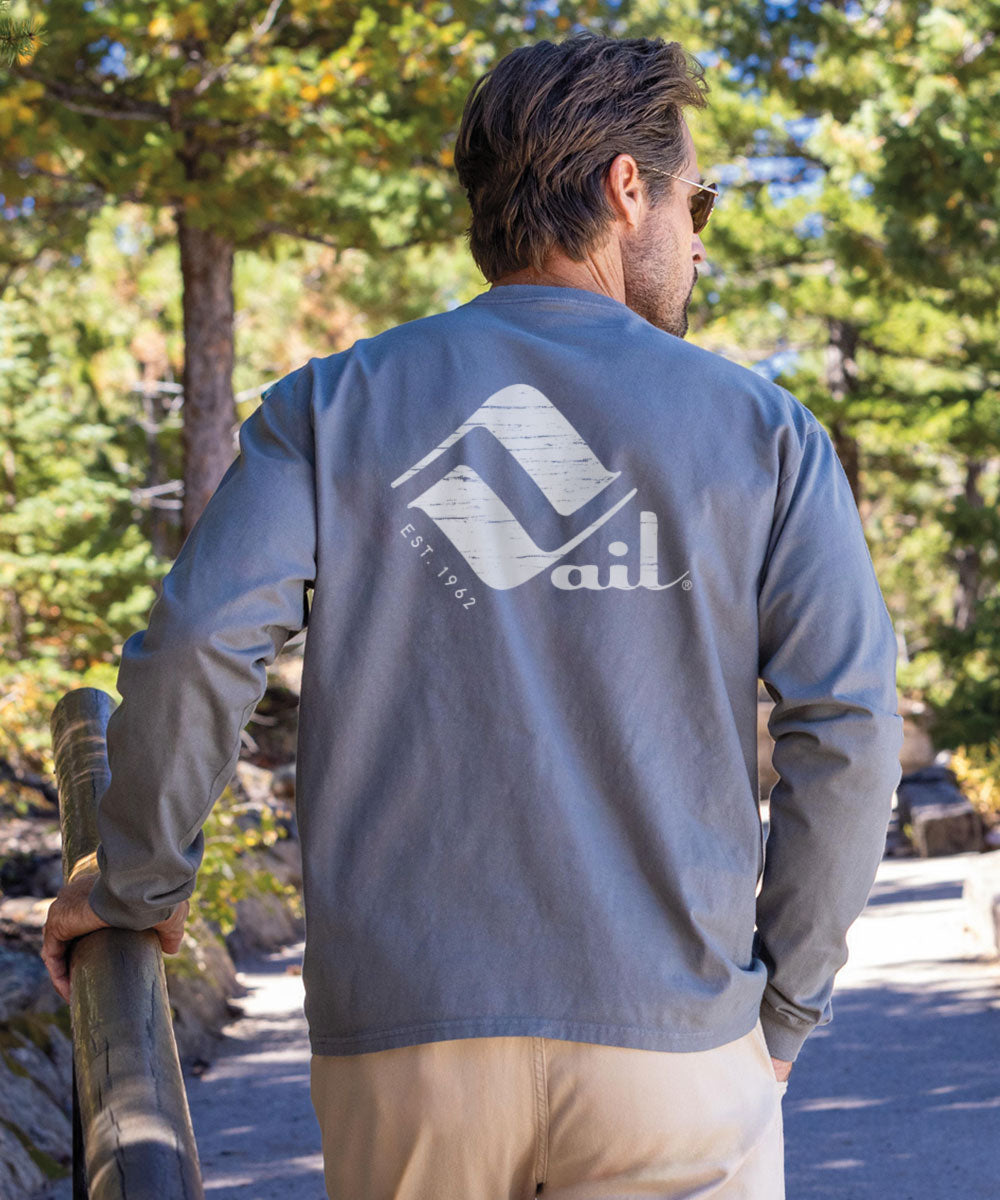 Retro Vail Retro Vail - Crater DyedÂ® Long Sleeve Crewneck T-Shirt