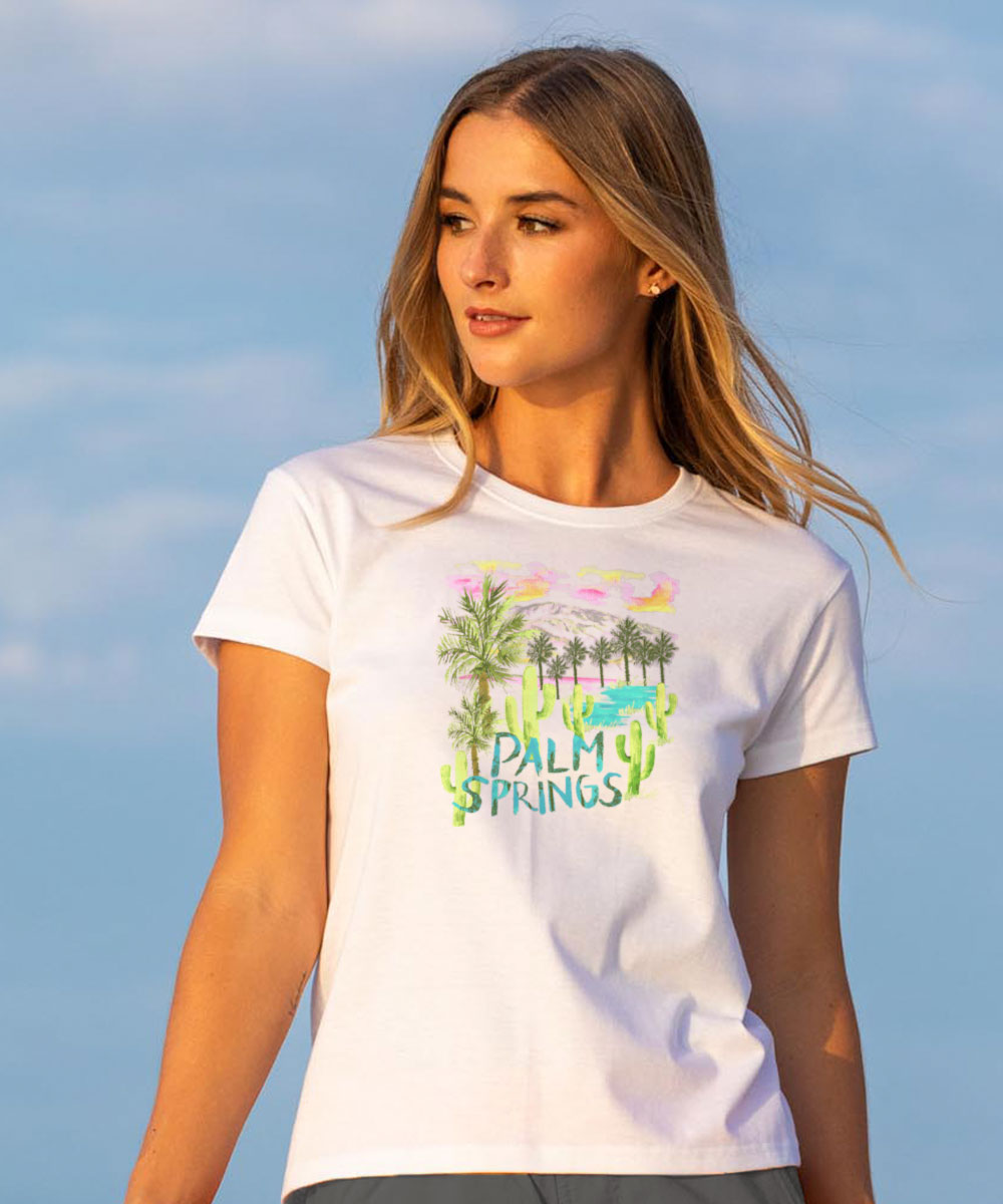 The Desert Getaway - White Short Sleeve Crewneck T-Shirt