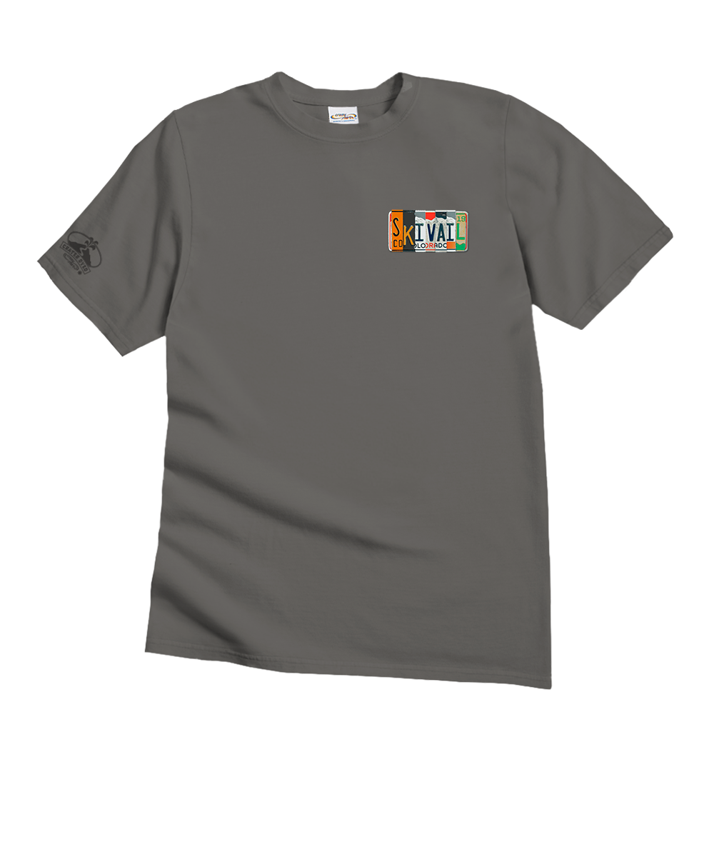 License To Ski - Crater DyedÂ® Short Sleeve Crewneck T-Shirt