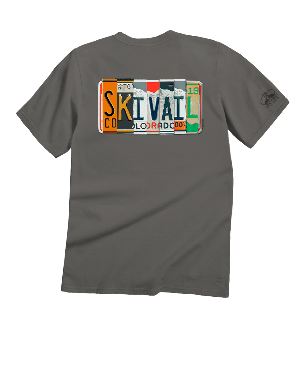 License To Ski - Crater DyedÂ® Short Sleeve Crewneck T-Shirt