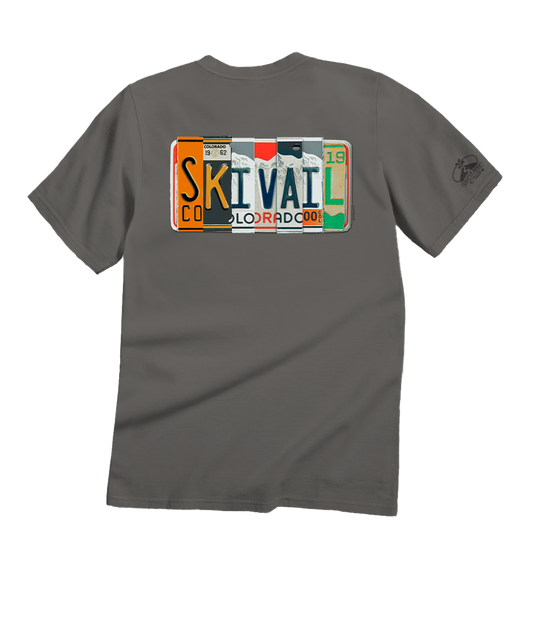 License To Ski - Crater DyedÂ® Short Sleeve Crewneck T-Shirt