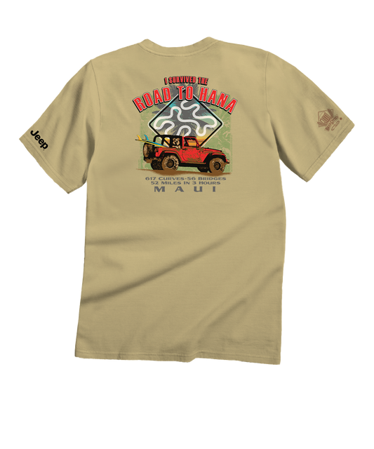JeepÂ® Hana Jeep - Beer Dyed Short Sleeve Crewneck T-Shirt