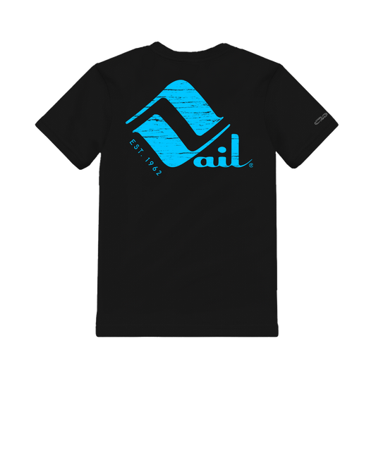 Retro Vail Black Short Sleeve Crewneck T-Shirt