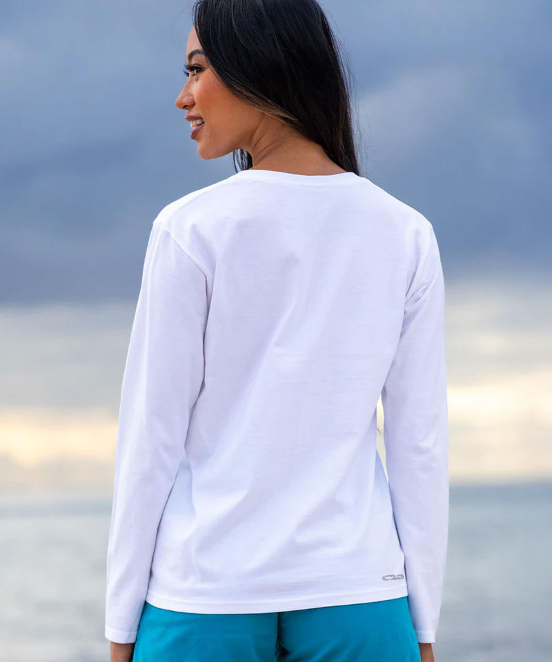 The Desert Getaway - White Long Sleeve Crewneck T-Shirt