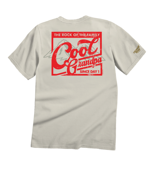 Rock Of The Family - Coconut Dyed Short Sleeve Crewneck T-Shirt