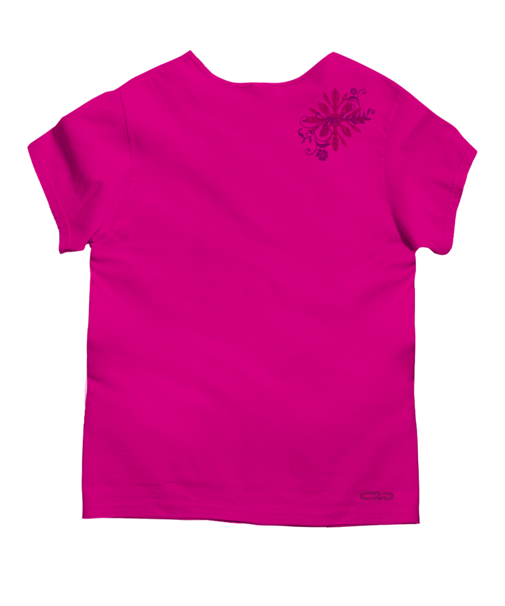 Lehua Quilt - Berry Short Sleeve Scoop Neck T-Shirt