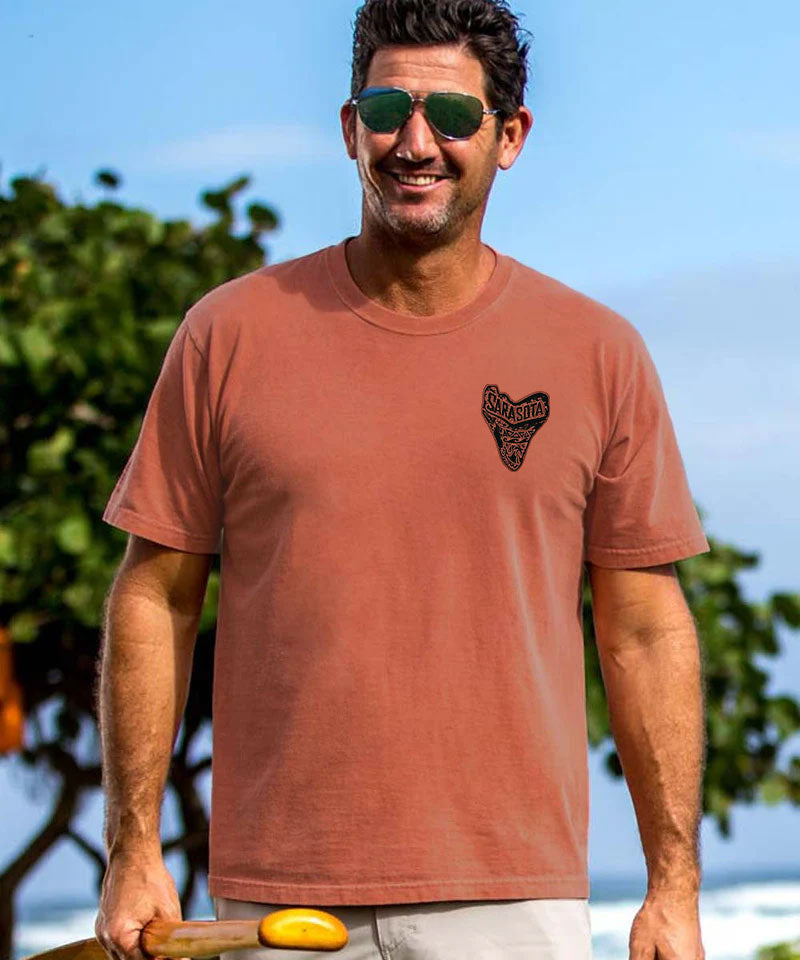 Sarasota Tooth - Chile Dyed Short Sleeve Crewneck T-Shirt