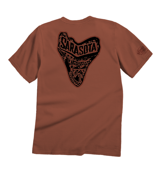 Sarasota Tooth - Chile Dyed Short Sleeve Crewneck T-Shirt