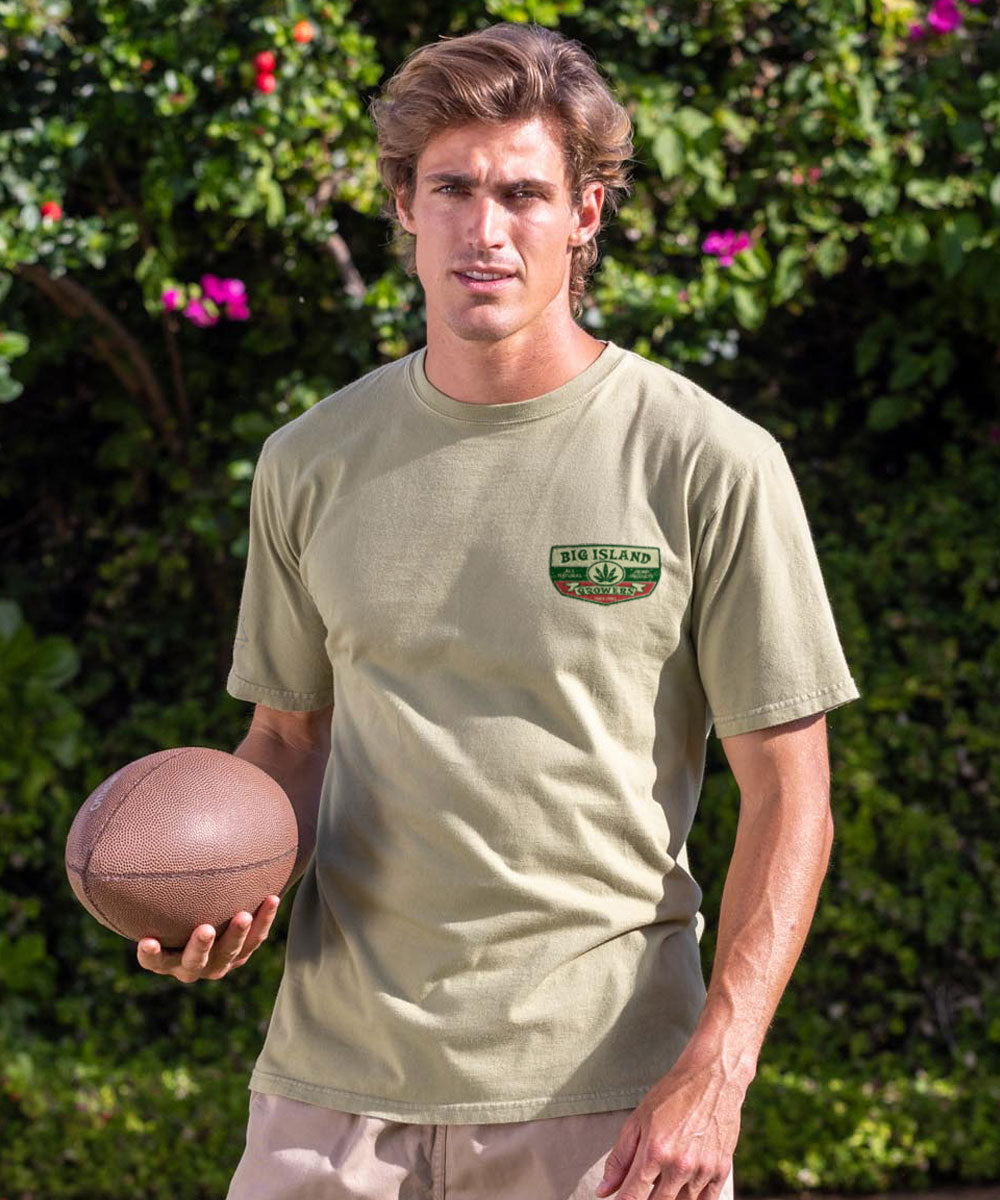 Big Island Growers - Hemp Dyed Short Sleeve Crewneck T-Shirt